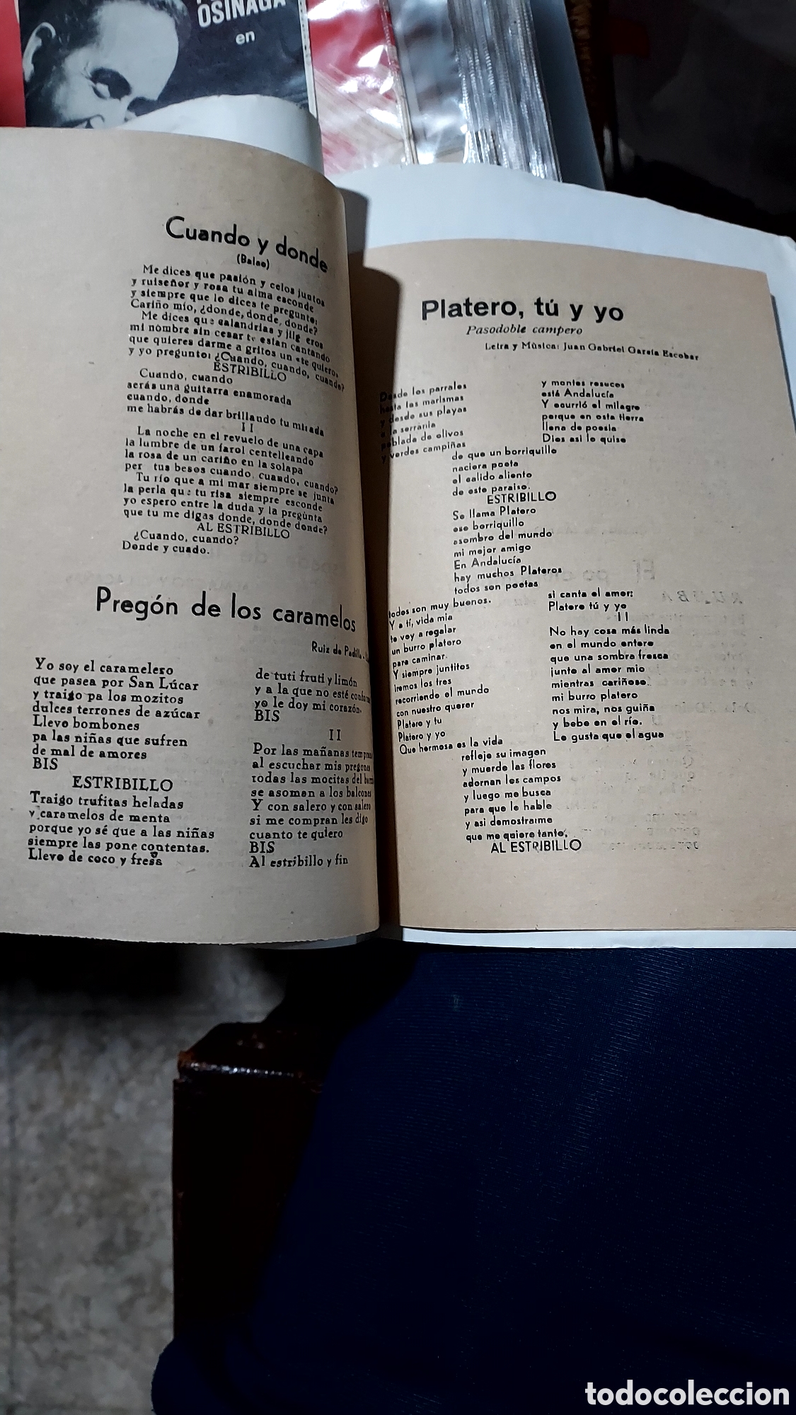 Coleccionismo: Manolo Escobar cancionero - Foto 4