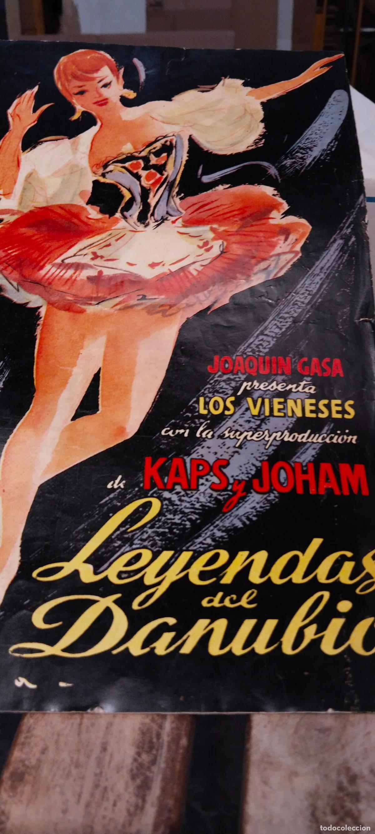 Coleccionismo: LEYENDAS DEL DANUBIO POR LOS VIENESES PROGRAMA - Foto 1