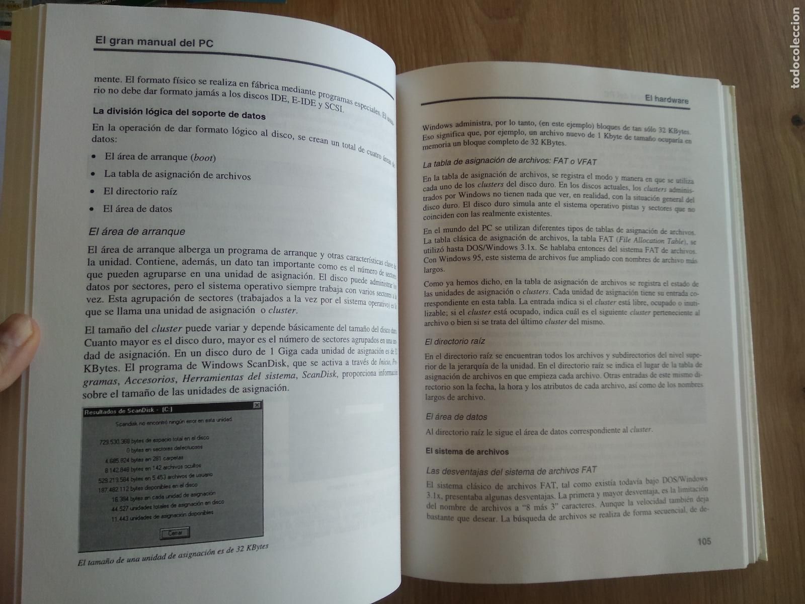Coleccionismo: LIBRO EL GRAN MANUAL DEL PC CIRCULO DE LECTORES - Foto 2