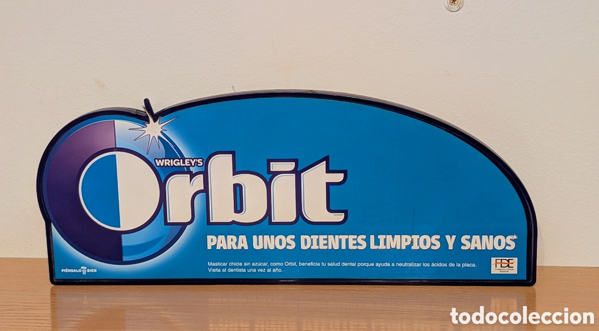Coleccionismo: Cartel expositor chicles Orbit - Foto 3