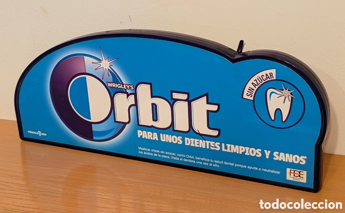 Coleccionismo: Cartel expositor chicles Orbit - Foto 1