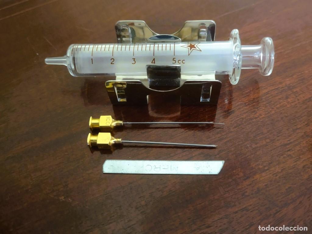 Coleccionismo: CAJA ESTERILIZADORA CON JERINGUILLA DE CRISTAL - Foto 6
