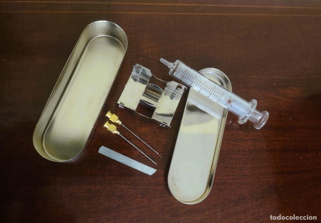 Coleccionismo: CAJA ESTERILIZADORA CON JERINGUILLA DE CRISTAL - Foto 7