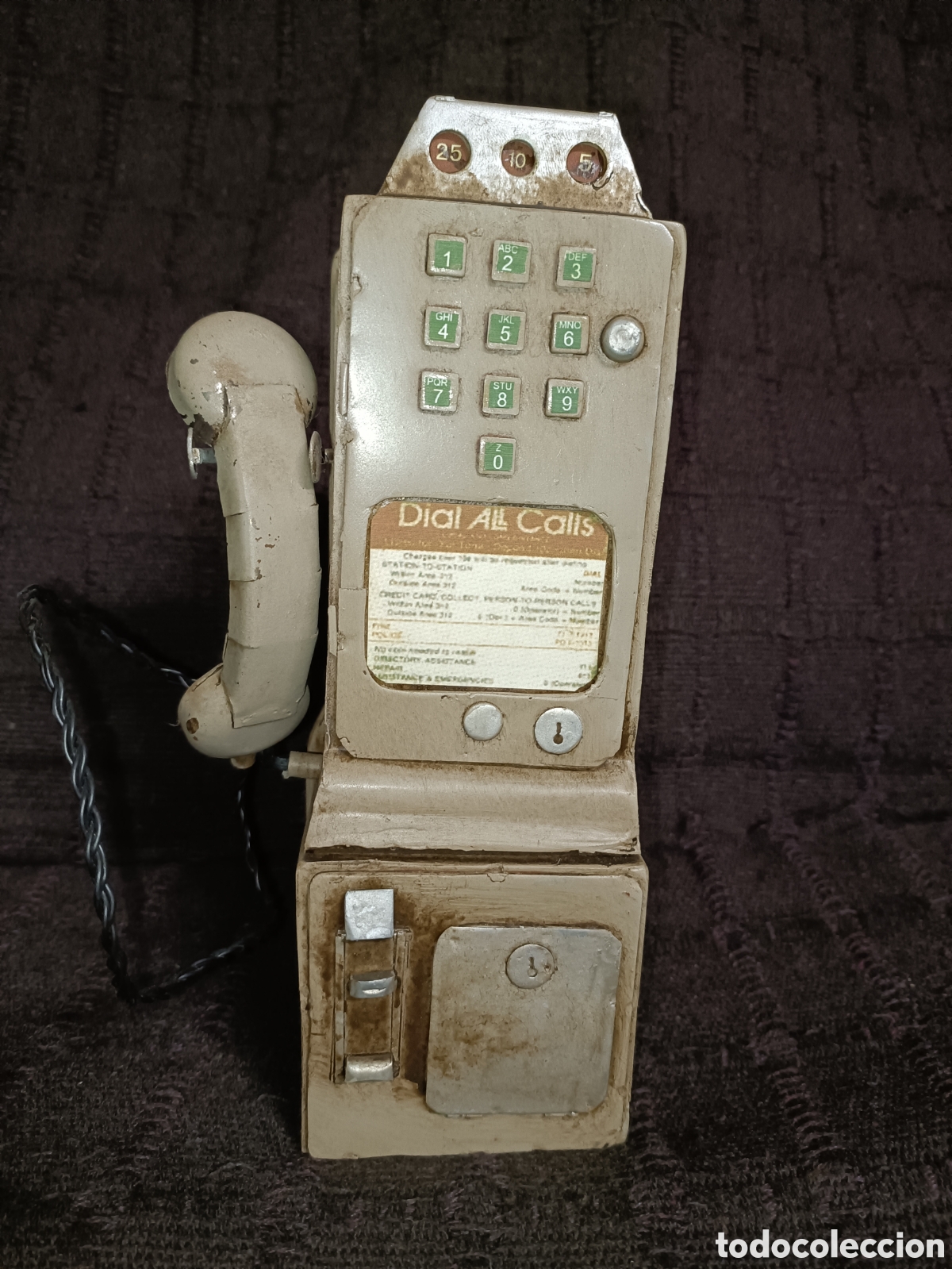 Coleccionismo: Cabina telef&oacute;nica, hucha - Foto 5