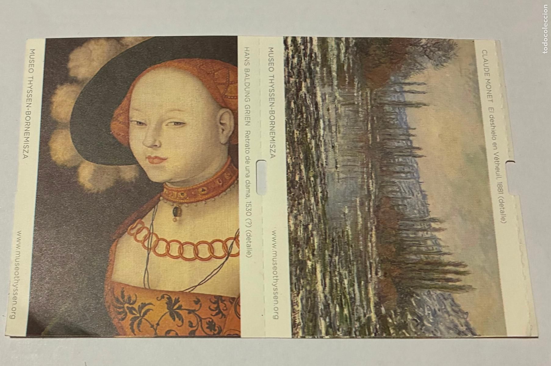 Coleccionismo: LOTE 2 ENTRADAS MUSEO THYSSEN, HEROINAS - Foto 1