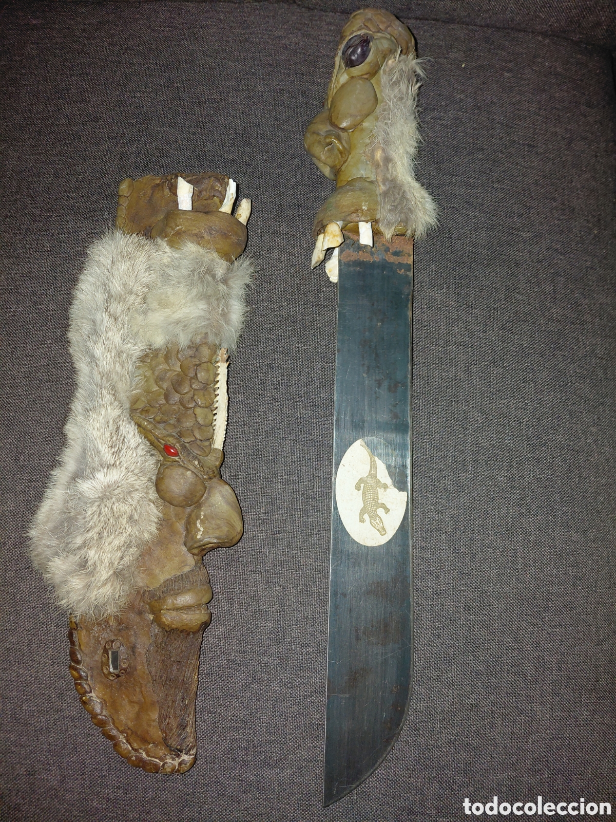 Coleccionismo: MACHETE &Eacute;TNICO CON FUNDA - Foto 3