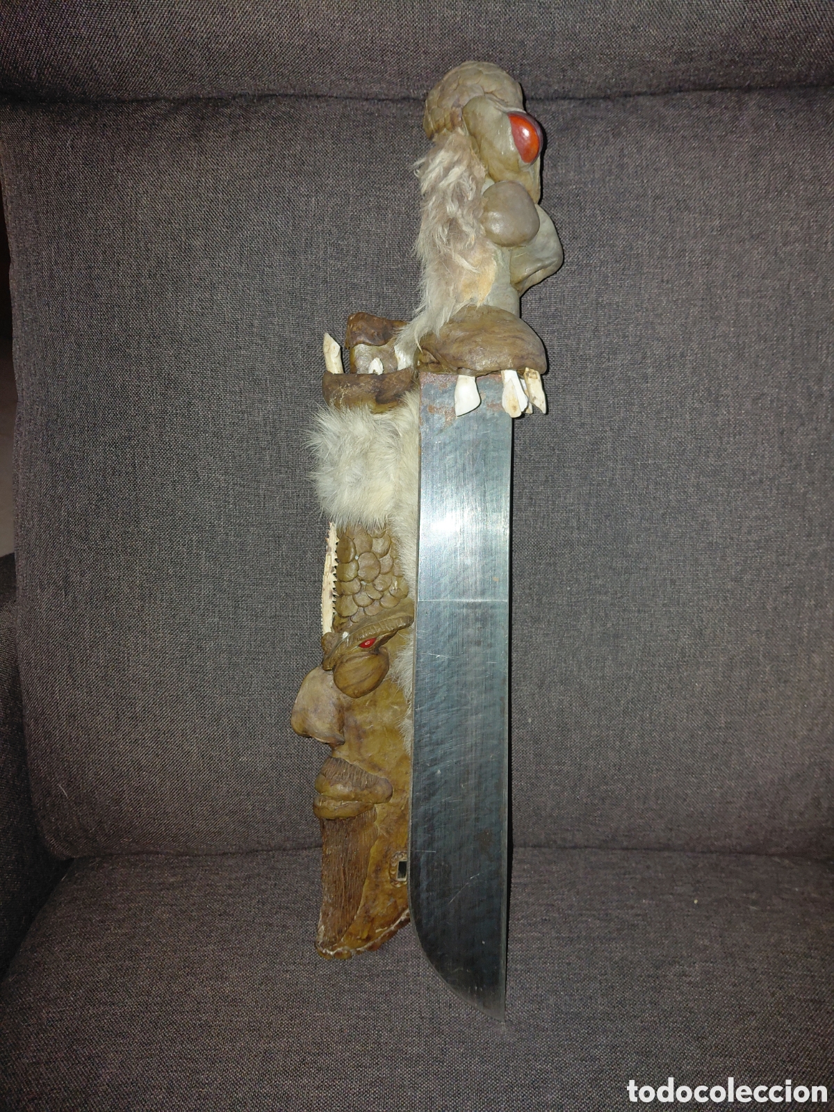 Coleccionismo: MACHETE &Eacute;TNICO CON FUNDA - Foto 1