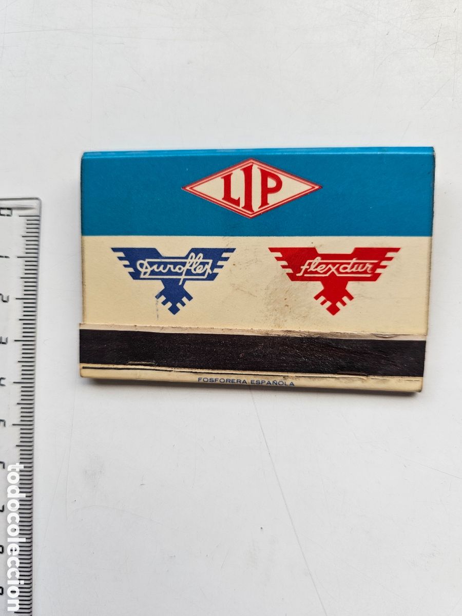Collectionnisme: Caja de cerillas Lacas y Pinturas S.A LIPSA Benicarlo 1960s 1970s