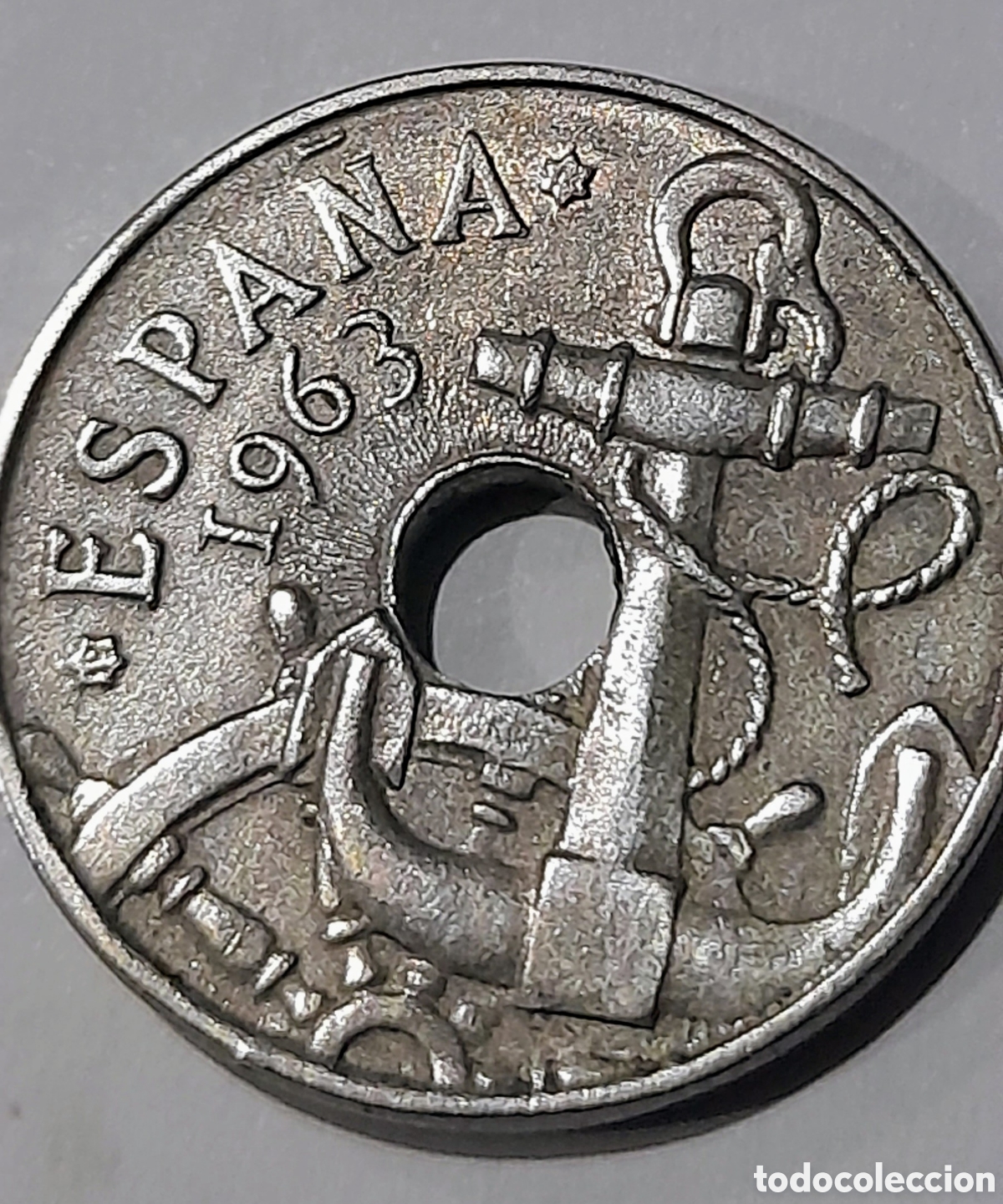 Collezionismo: 50 C&eacute;ntimos 1963 *19 *63 .M&aacute;s Monedas en mi perfil.