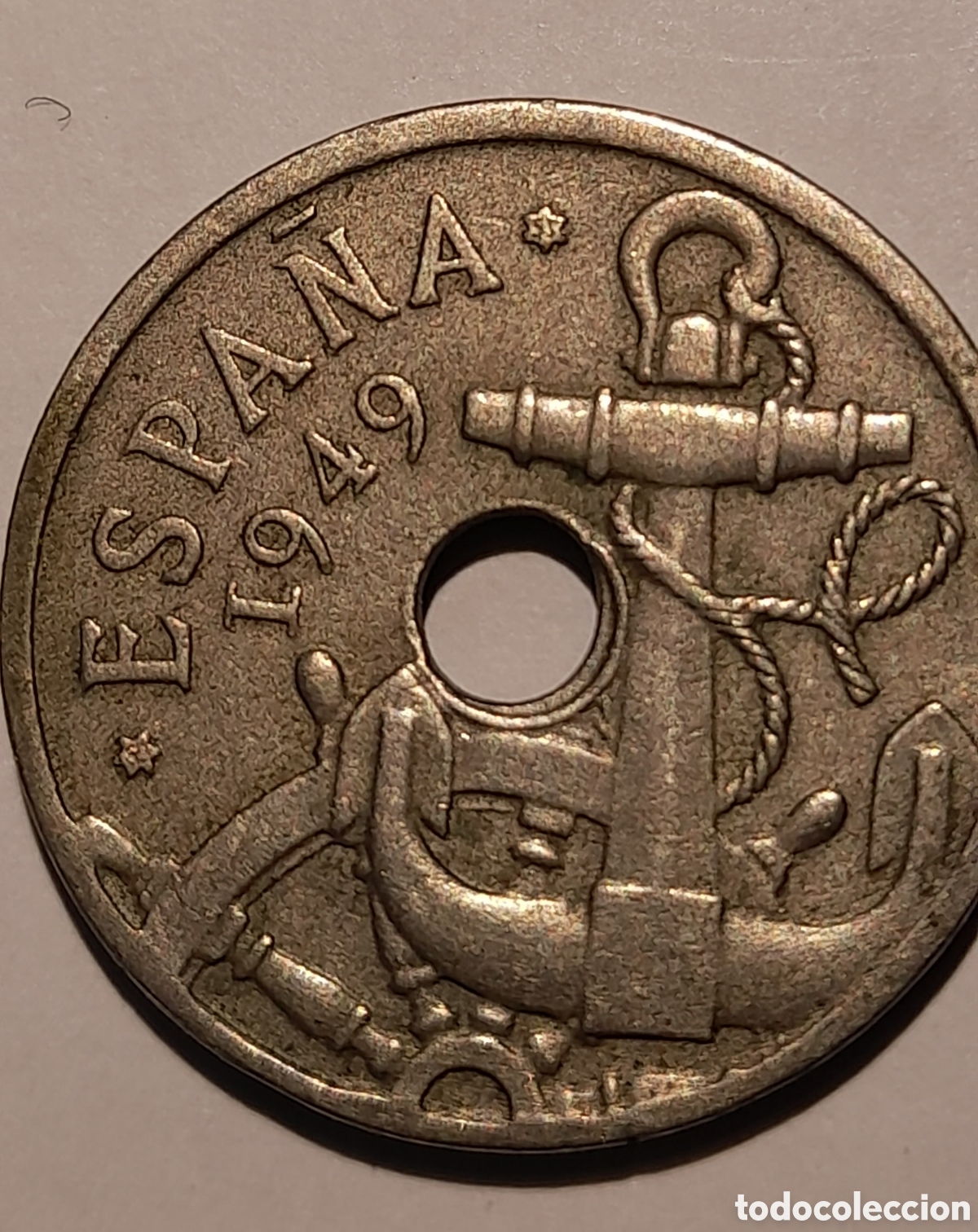 Colecionismo: 50 C&eacute;ntimos 1949 *19 *55 Error S/C Varios Errores Acu&ntilde;aci&oacute;n. M&aacute;s en mi perfil .