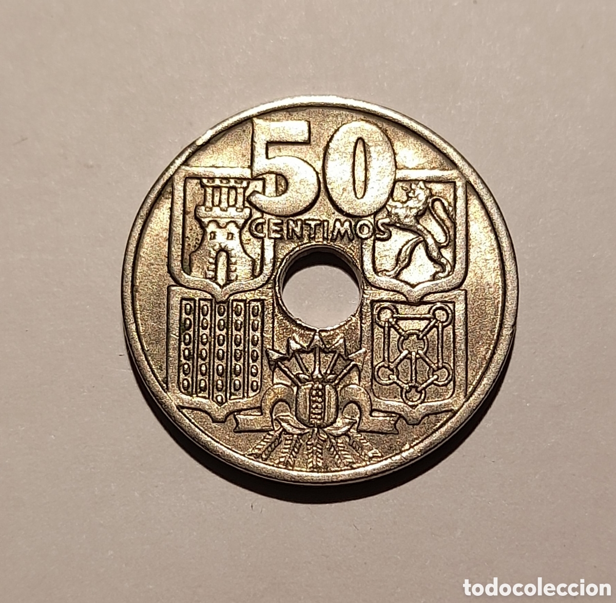 Colecionismo: 50 C&eacute;ntimos 1963 *19 *63 S/C . M&aacute;s Monedas Antiguas en mi perfil de Todocoleccion.