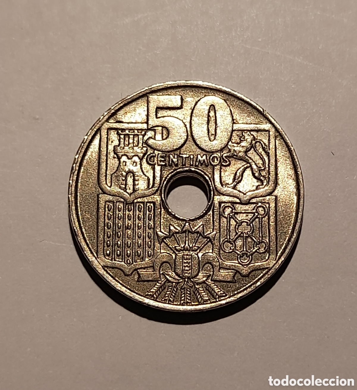 Colecionismo: 50 C&eacute;ntimos 1963 *19 *64 S/C con error. M&aacute;s Monedas en mi perfil de Todocoleccion