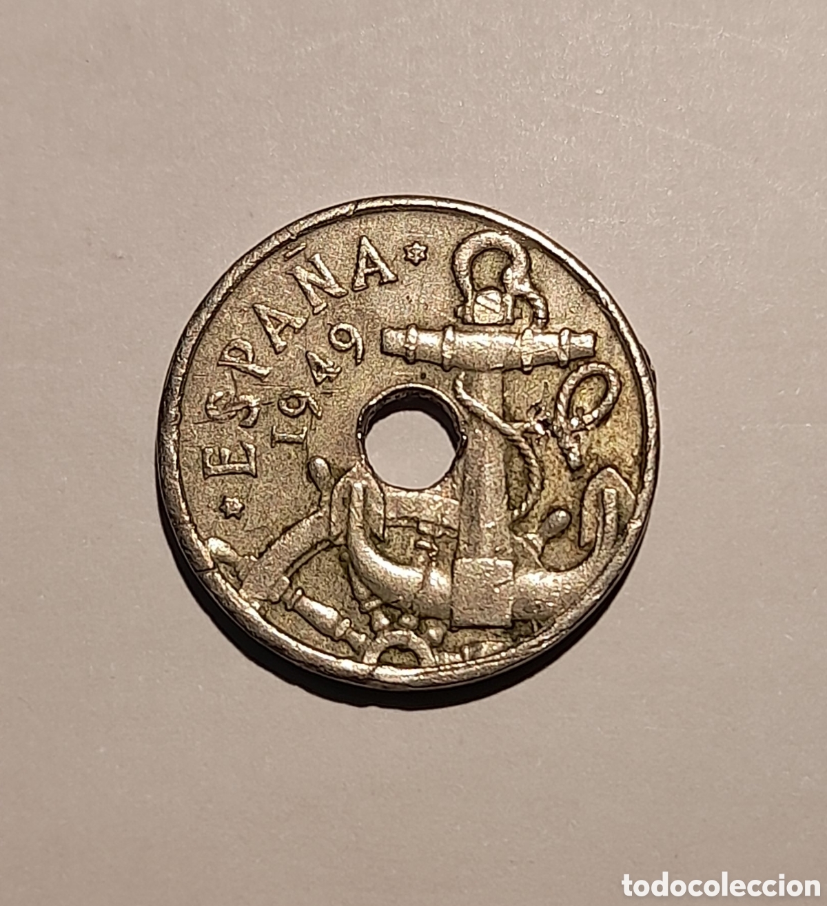 Collectionnisme: 50 C&eacute;ntimos 1949 *19 *52 con error. M&aacute;s Monedas Antiguas en mi perfil.