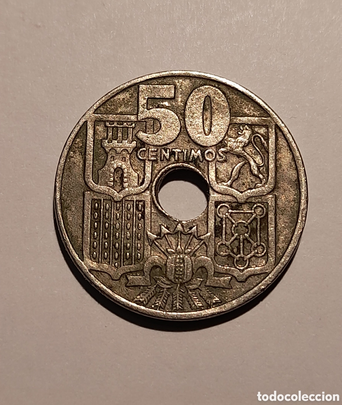 Collectionnisme: 50 C&eacute;ntimos Franco 1963 *19 *64 con error. M&aacute;s Monedas Antiguas en mi perfil.
