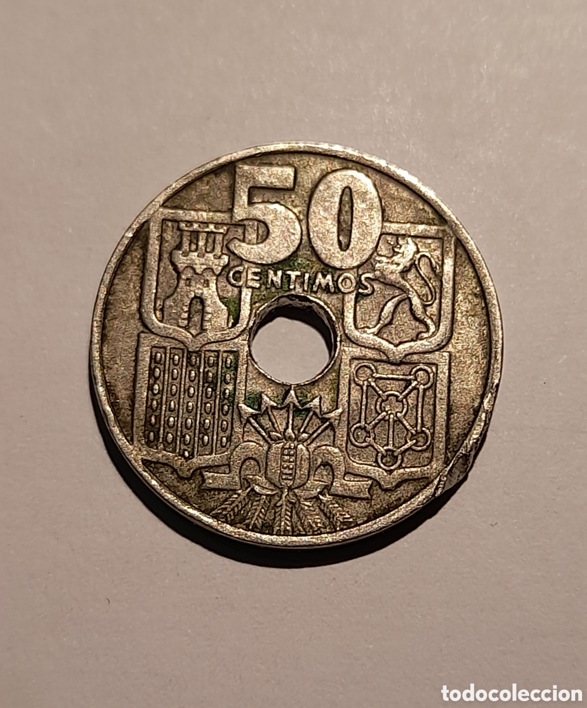 Collezionismo: 50 C&eacute;ntimos 1963 *19 *64 con error. M&aacute;s Monedas en mi perfil .