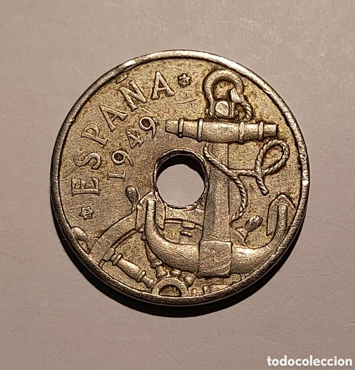 Collezionismo: 50 C&eacute;ntimos 1949 *19 *62 con errores .M&aacute;s Monedas en mi perfil.
