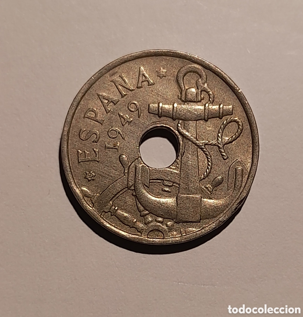 Coleccionismo: 50 C&eacute;ntimos Franco 1949 *19 *?? con errores. M&aacute;s Monedas Antiguas en perfil