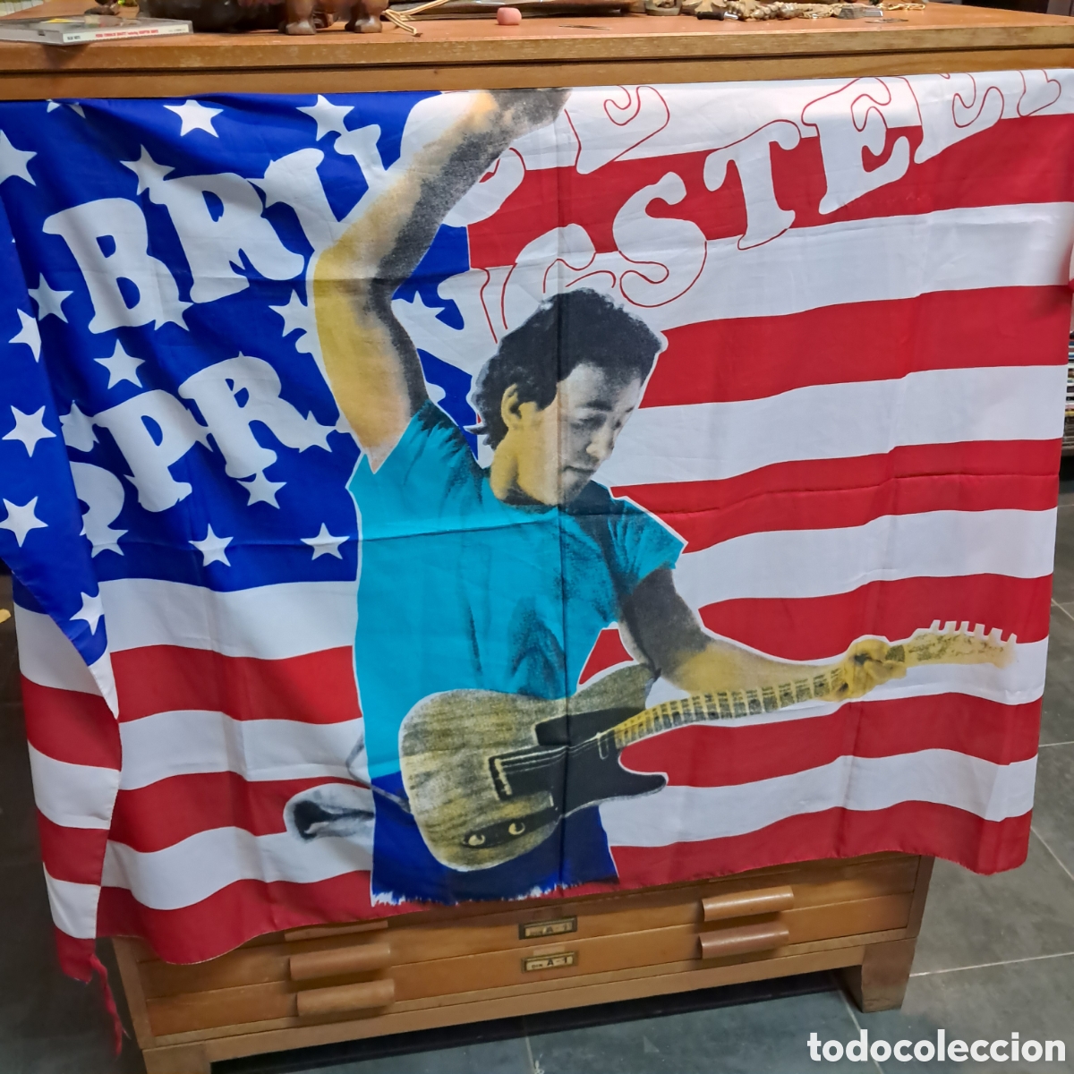 Coleccionismo: Bandera Bruce Springsteen, USA - Foto 2