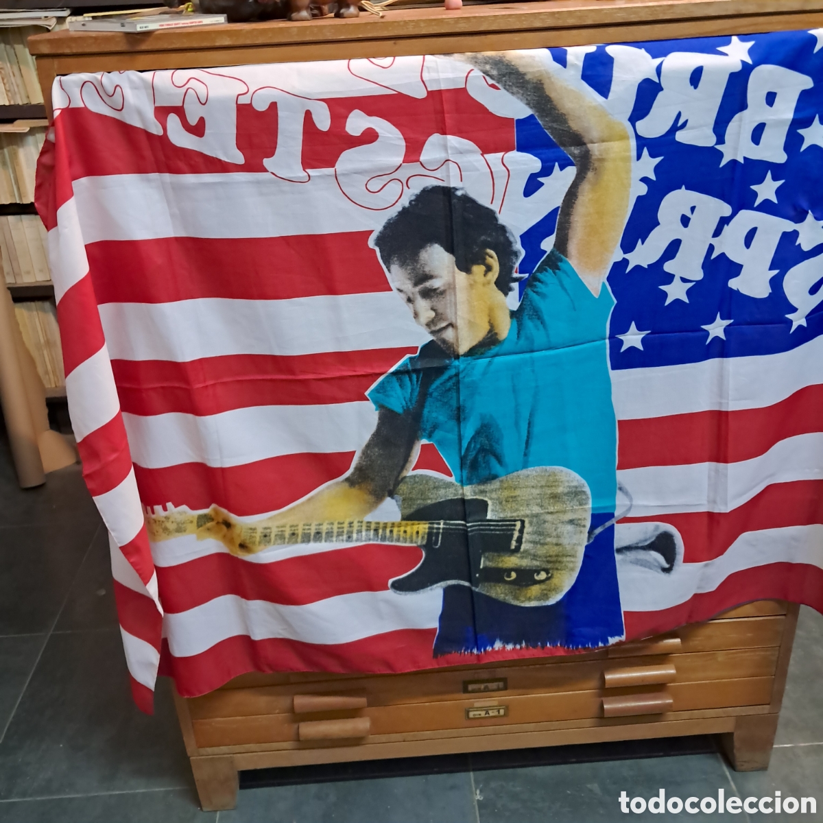 Coleccionismo: Bandera Bruce Springsteen, USA - Foto 1