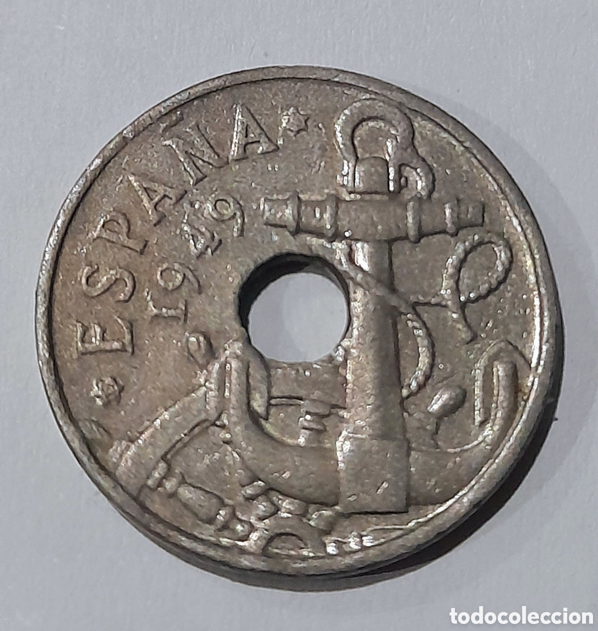 Coleccionismo: Rarisima 50 C&eacute;ntimos Franco 1949 *19( *69 ) error S/C
