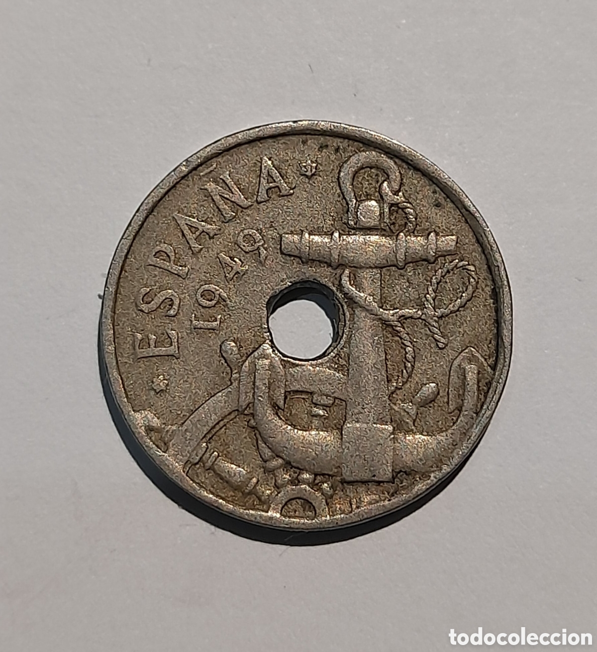 Coleccionismo: Error Acu&ntilde;aci&oacute;n 50 C&eacute;ntimos Franco 1949 *53 m&aacute;s Monedas Antiguas en mi perfil.