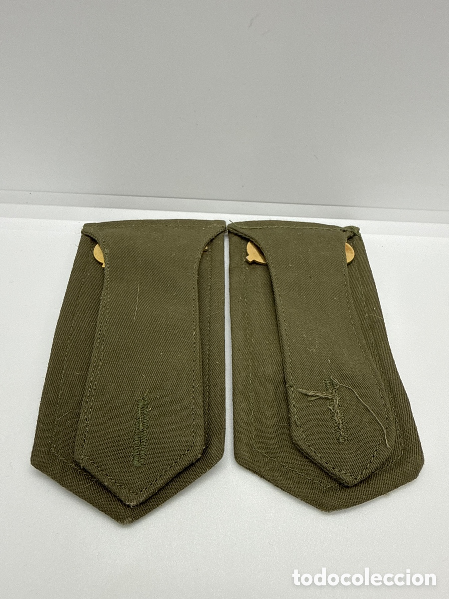 Coleccionismo: Hombreras con divisa de Soldado del Ejercito Espa&ntilde;ol, - Foto 2