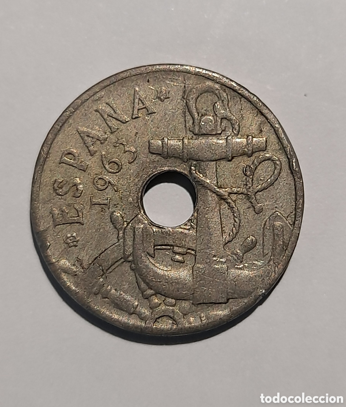 Coleccionismo: 50 C&eacute;ntimos Franco 1963 *19 *65 con error . M&aacute;s Monedas Antiguas en mi perfil.