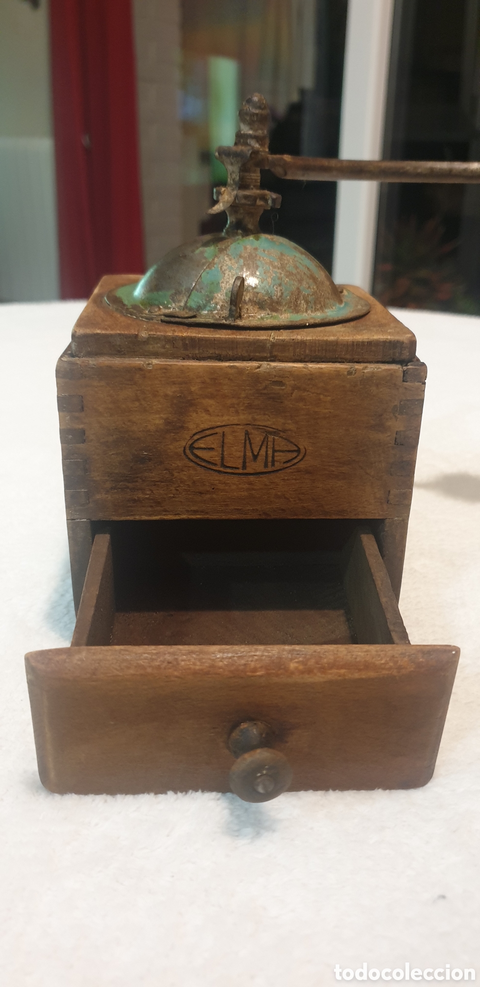 Coleccionismo: Molinillo manual de caf&eacute; antiguo - Foto 6