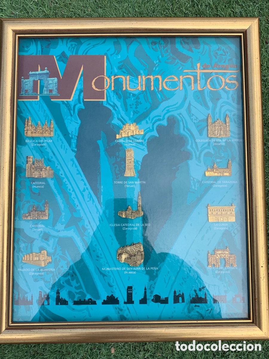 Coleccionismo: Cuadro Monumentos de Aragon - Foto 1
