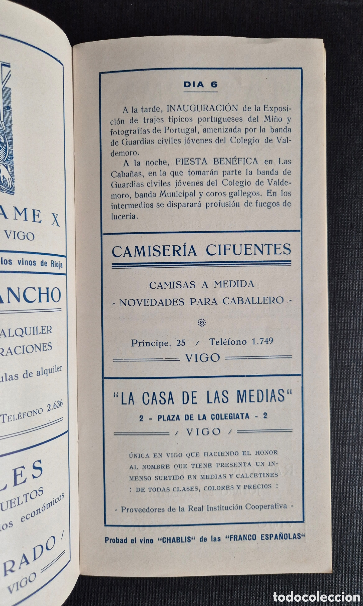 Coleccionismo: VIGO- 1929- Programa de fiestas -Galicia - Foto 2