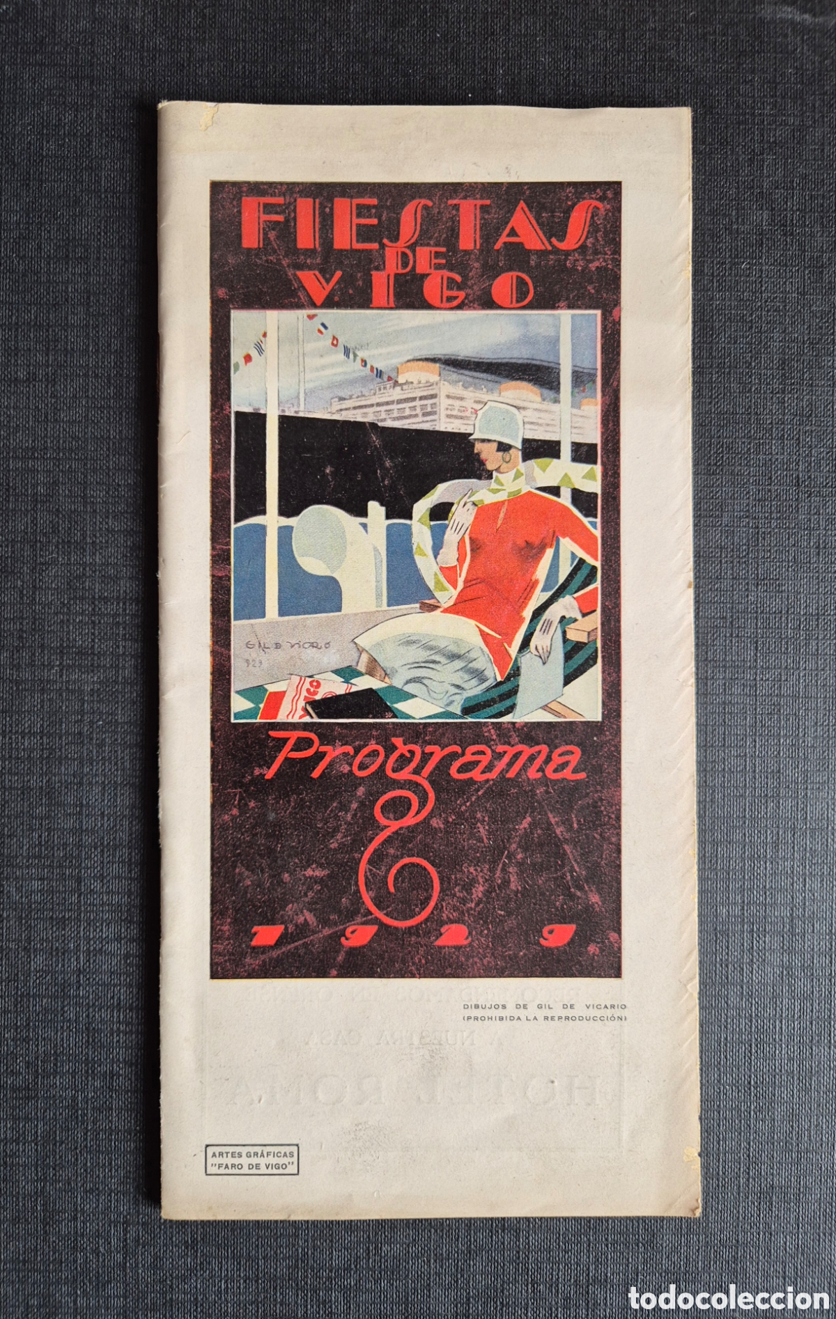 Coleccionismo: VIGO- 1929- Programa de fiestas -Galicia - Foto 1