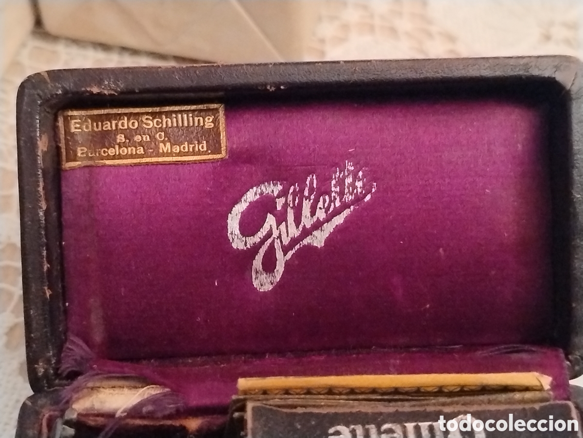 Coleccionismo: Caja de afeitar Gillette 1920 - Foto 2