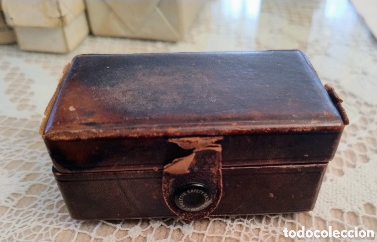 Coleccionismo: Caja de afeitar Gillette 1920 - Foto 4