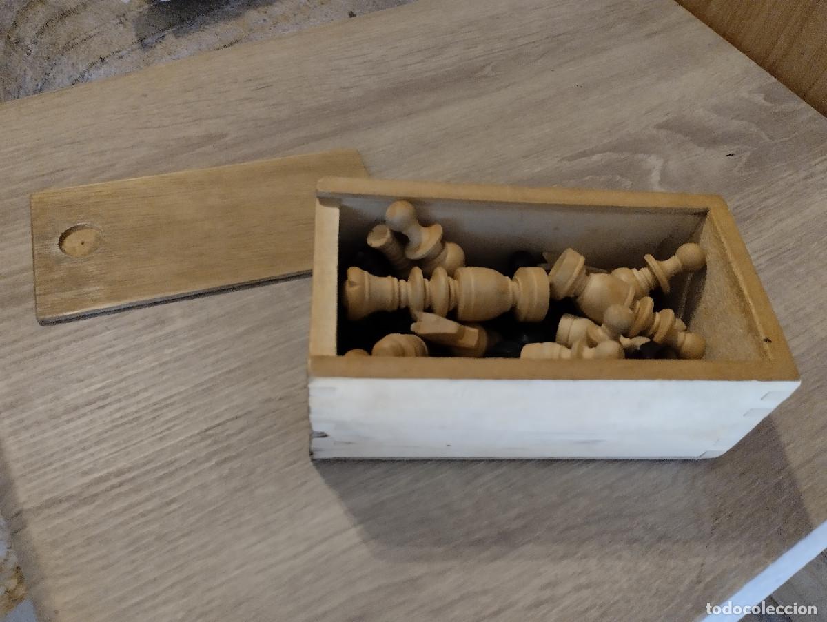 Coleccionismo: ajedrez de madera con su caja - Foto 5