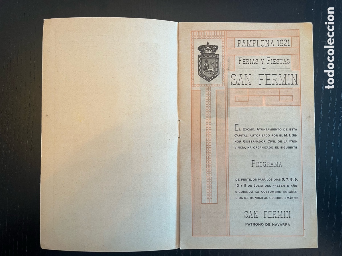 Coleccionismo: Programa de San Ferm&iacute;n de 1921 - Foto 2