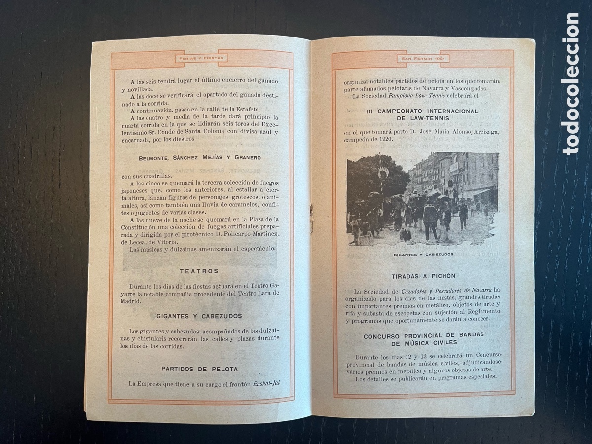 Coleccionismo: Programa de San Ferm&iacute;n de 1921 - Foto 5