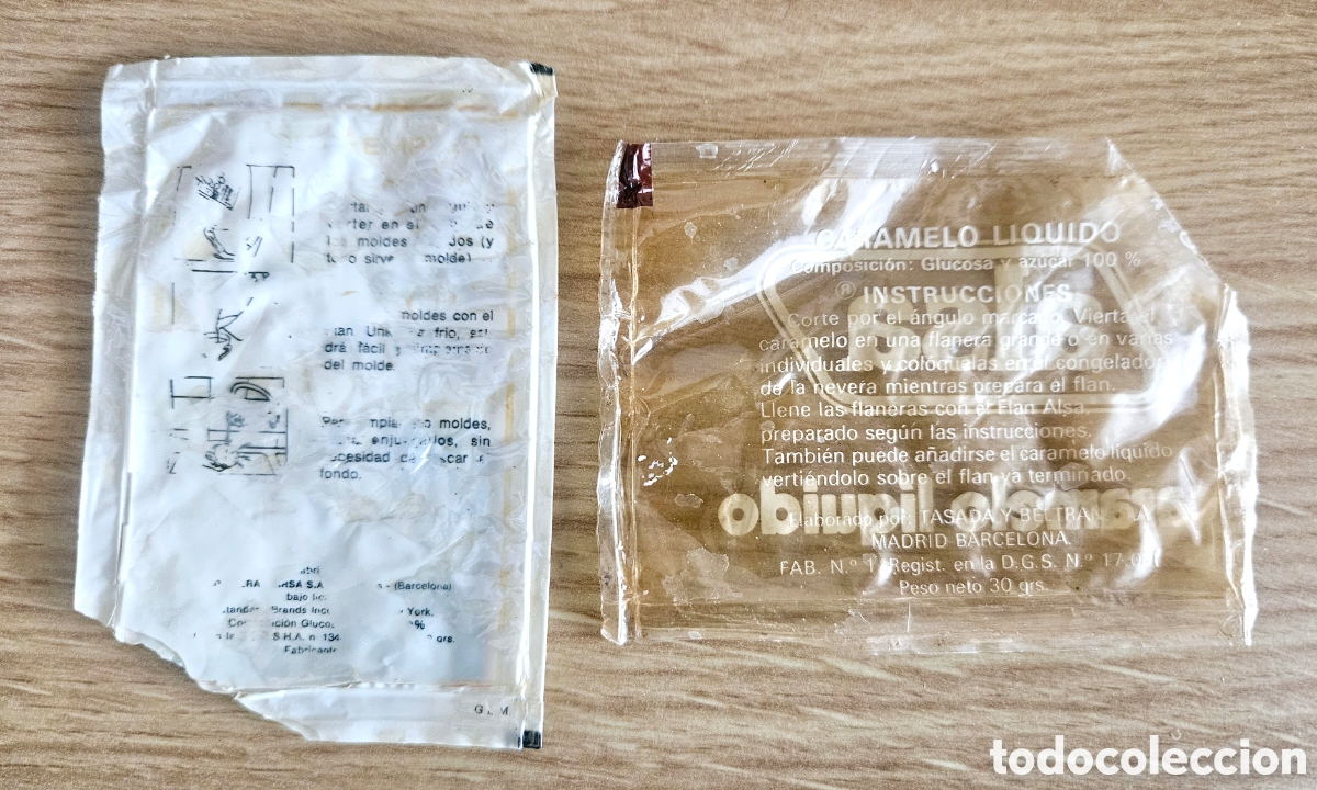Coleccionismo: 2 sobres caramelo l&iacute;quido Royal y Alsa - Foto 2