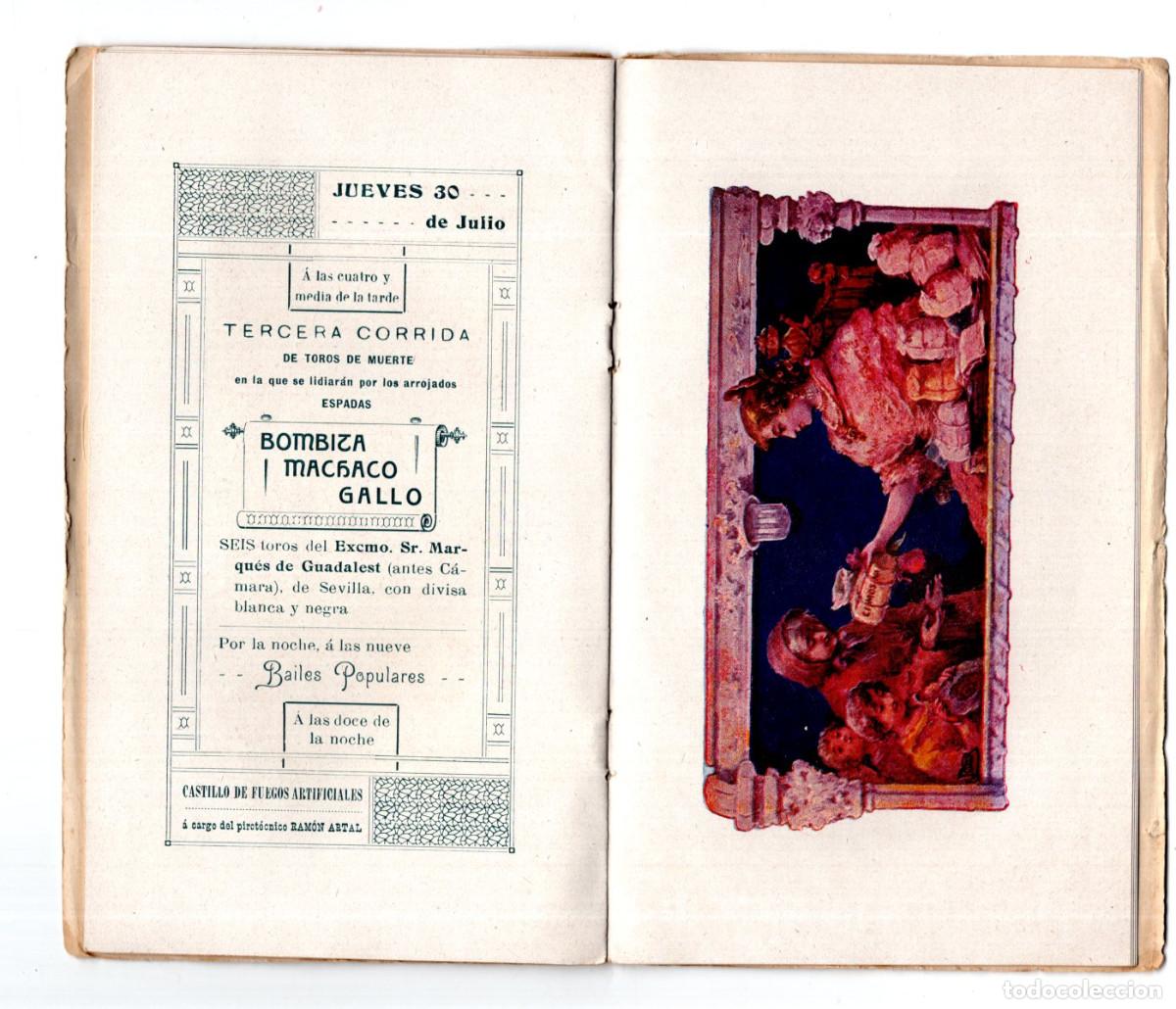 Coleccionismo: PROGRAMA. FESTEJOS DE LA GRAN FERIA DE VALENCIA 1908. - Foto 4