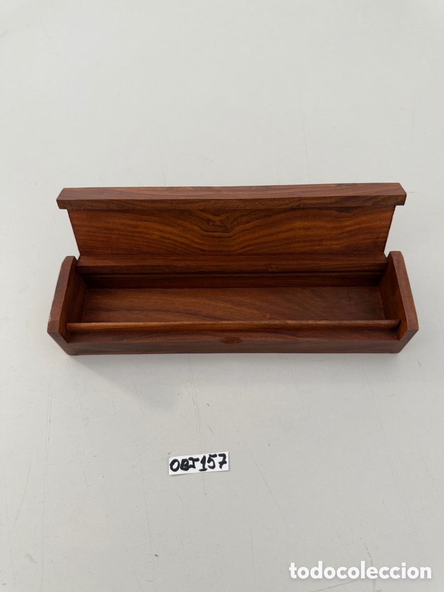 Coleccionismo: Caja madera tallada vintage - Foto 2