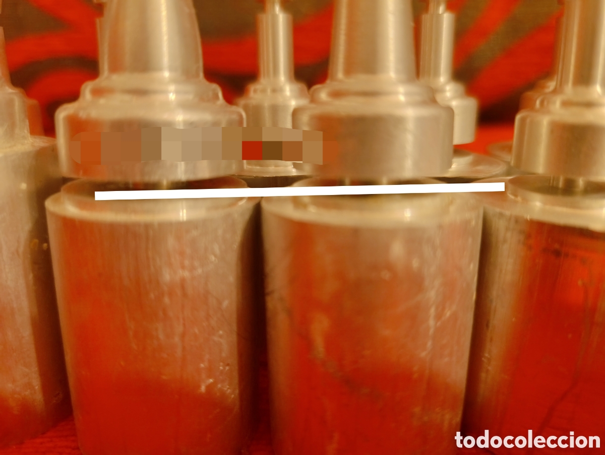 Coleccionismo: 15 FIGURAS DE AJEDREZ TORNEADAS EN ALUMINIO - Foto 6