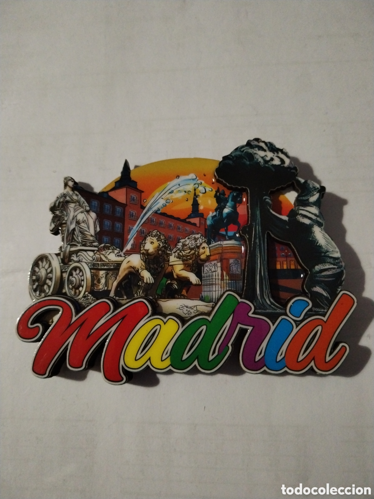 Coleccionismo: Iman nevera ciudad de Madrid - Foto 1