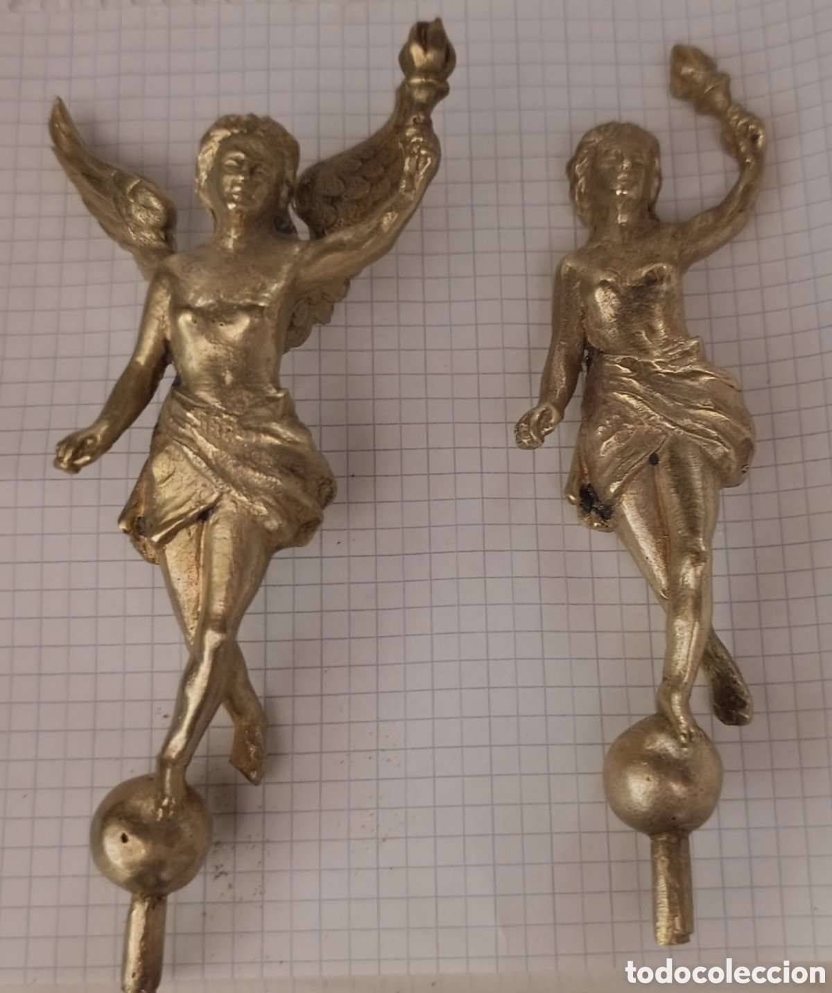 Coleccionismo: MU&Ntilde;ECAS DE RELOJ DE PIE ANTIGUAS - Foto 1