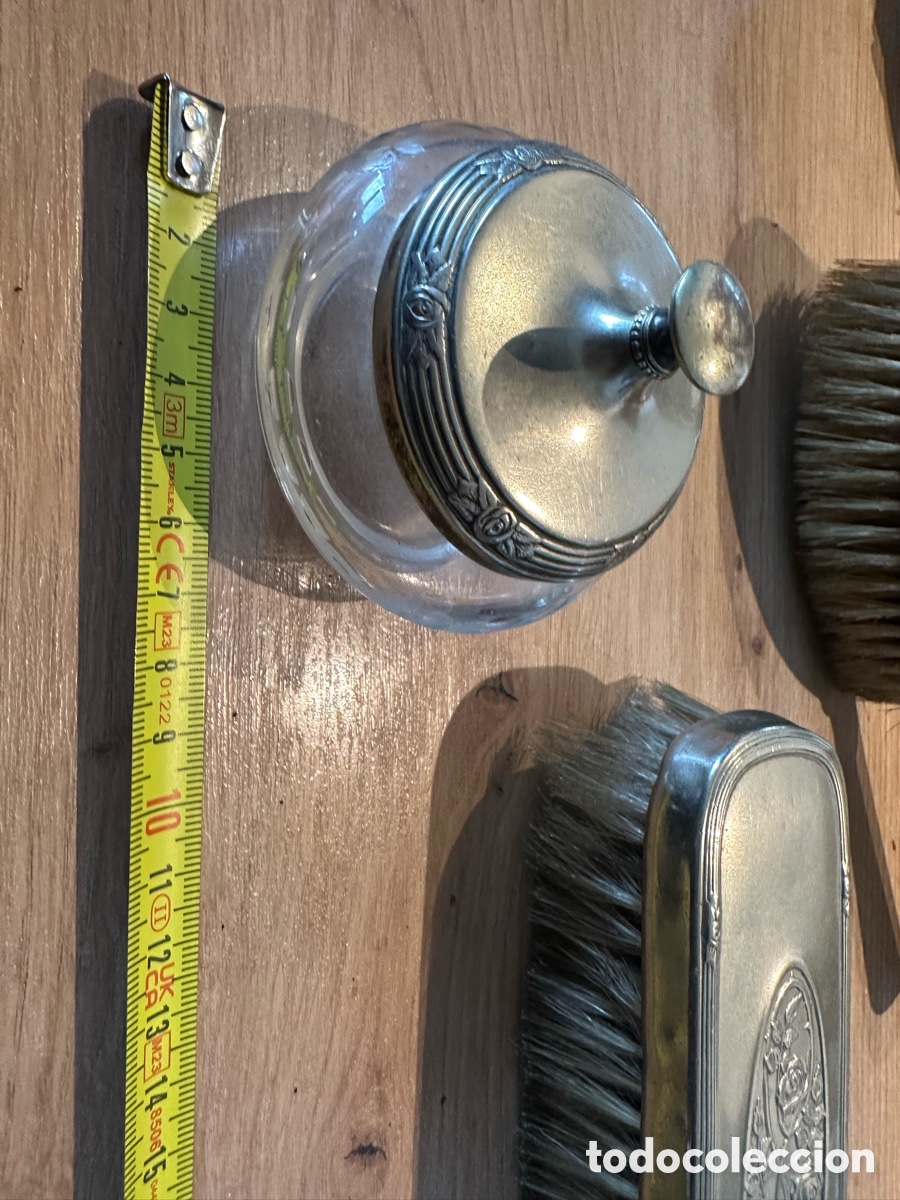 Coleccionismo: Juego de tocador metal. - Foto 12