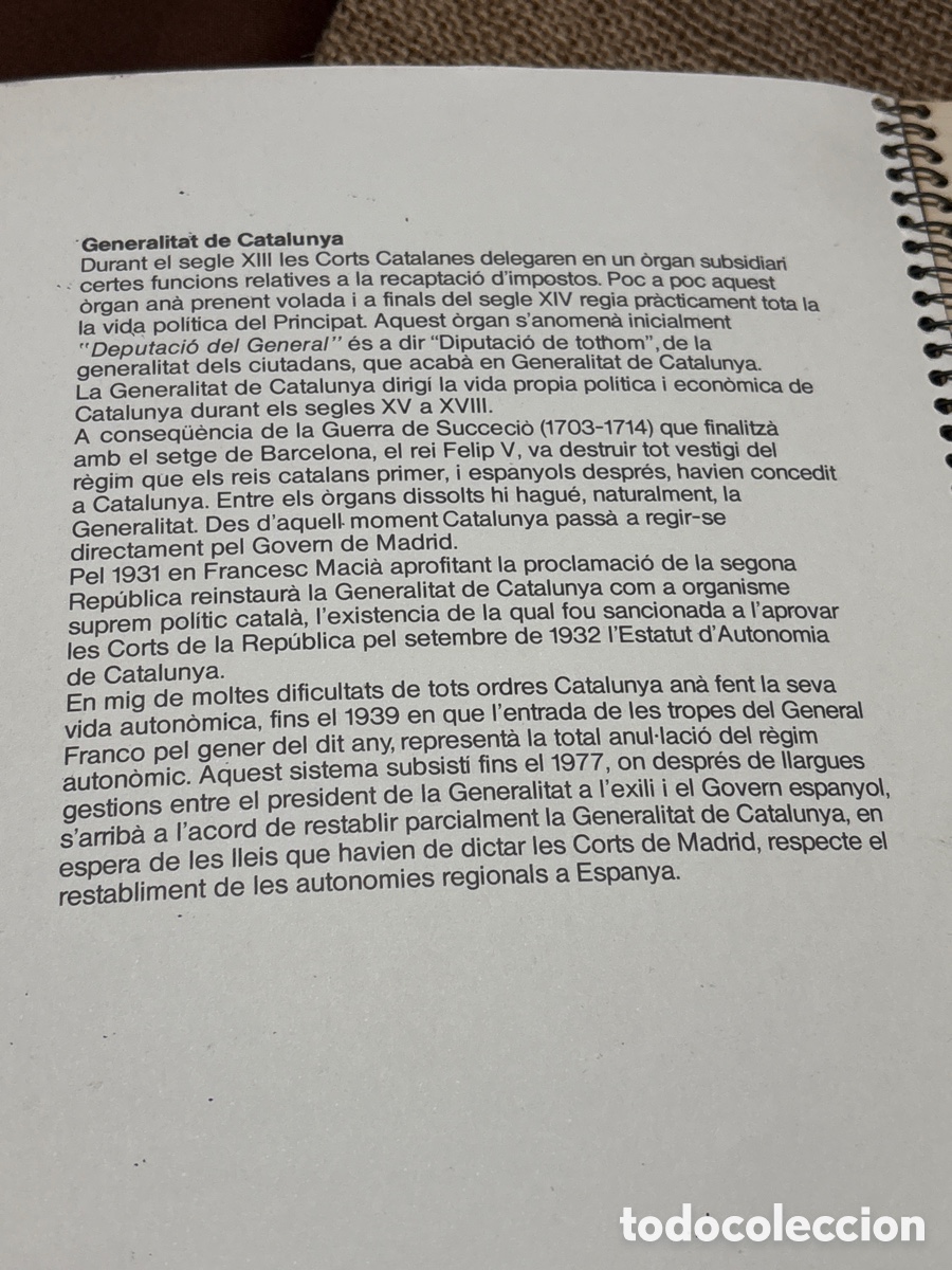 Coleccionismo: BOLSA Y BLOC LIBRETA EMBLEMA GENERALITAT DE CATALUNYA - Foto 5