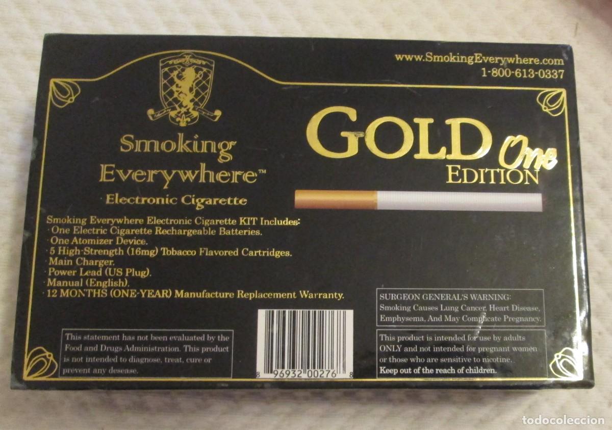 Coleccionismo: Antiguo kit de cigarrillo electr&oacute;nico Gold One. - Foto 3