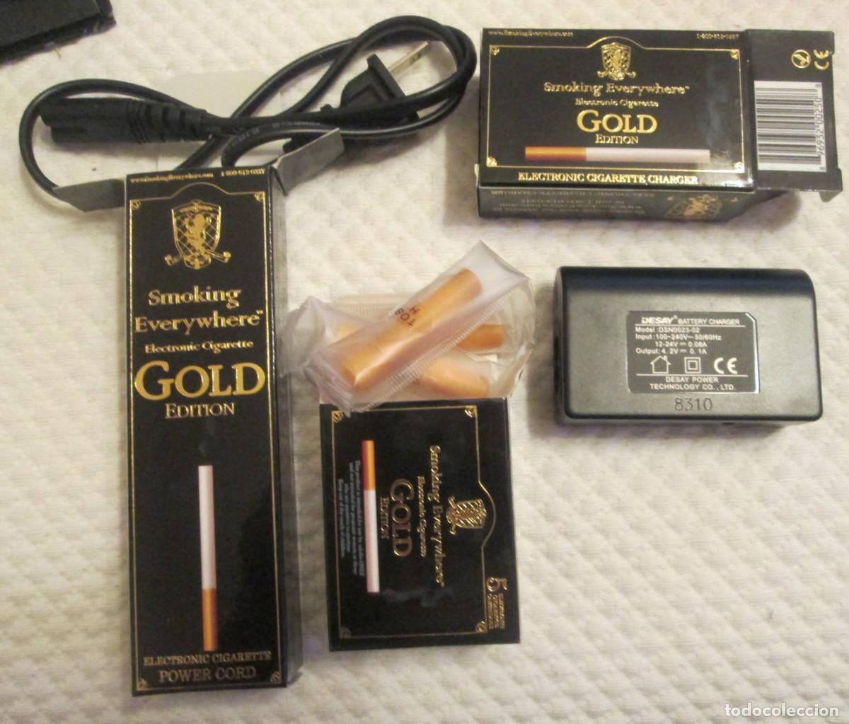 Coleccionismo: Antiguo kit de cigarrillo electr&oacute;nico Gold One. - Foto 7