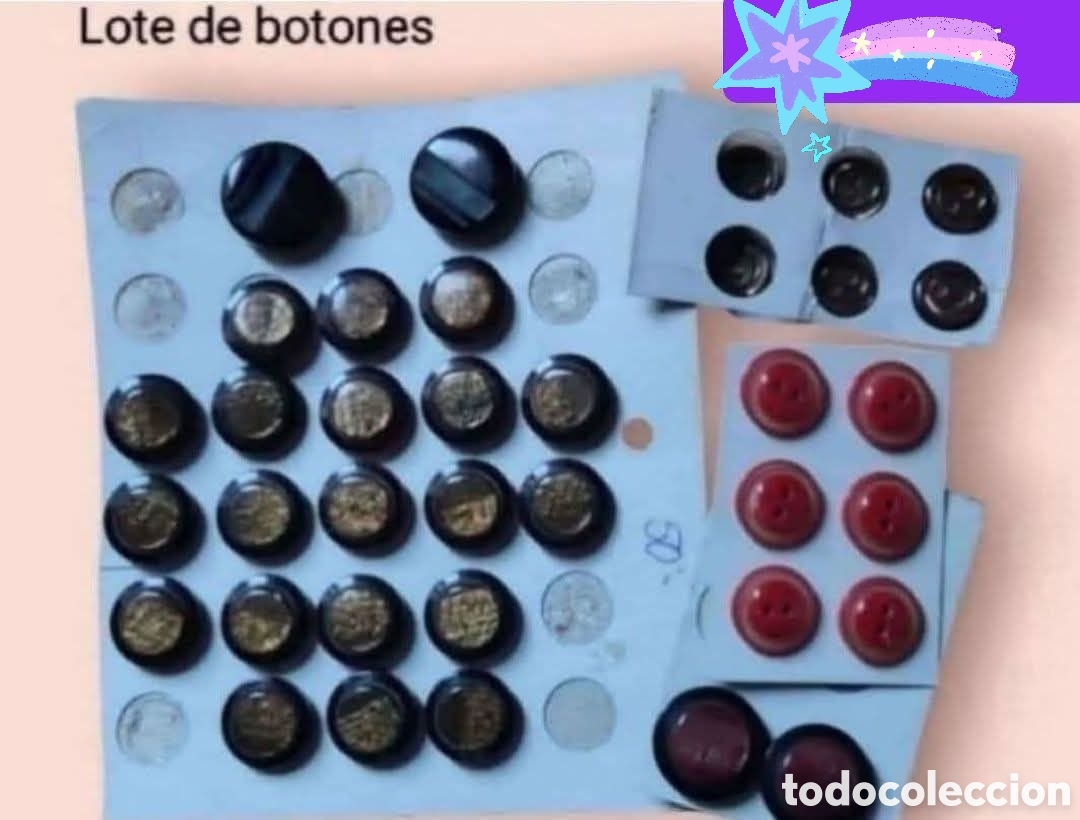 Coleccionismo: :::: EN05 - LOTE BOTONES VINTAGE - Foto 1