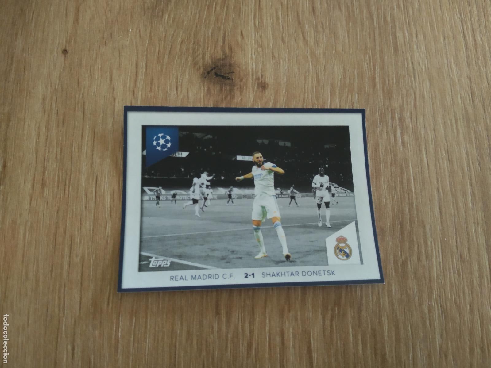 Coleccionismo: 677 BENZEMA REAL MADRID CROMO FUTBOL UEFA CHAMPIONS LEAGUE 23-24 TOPPS 2023-2024