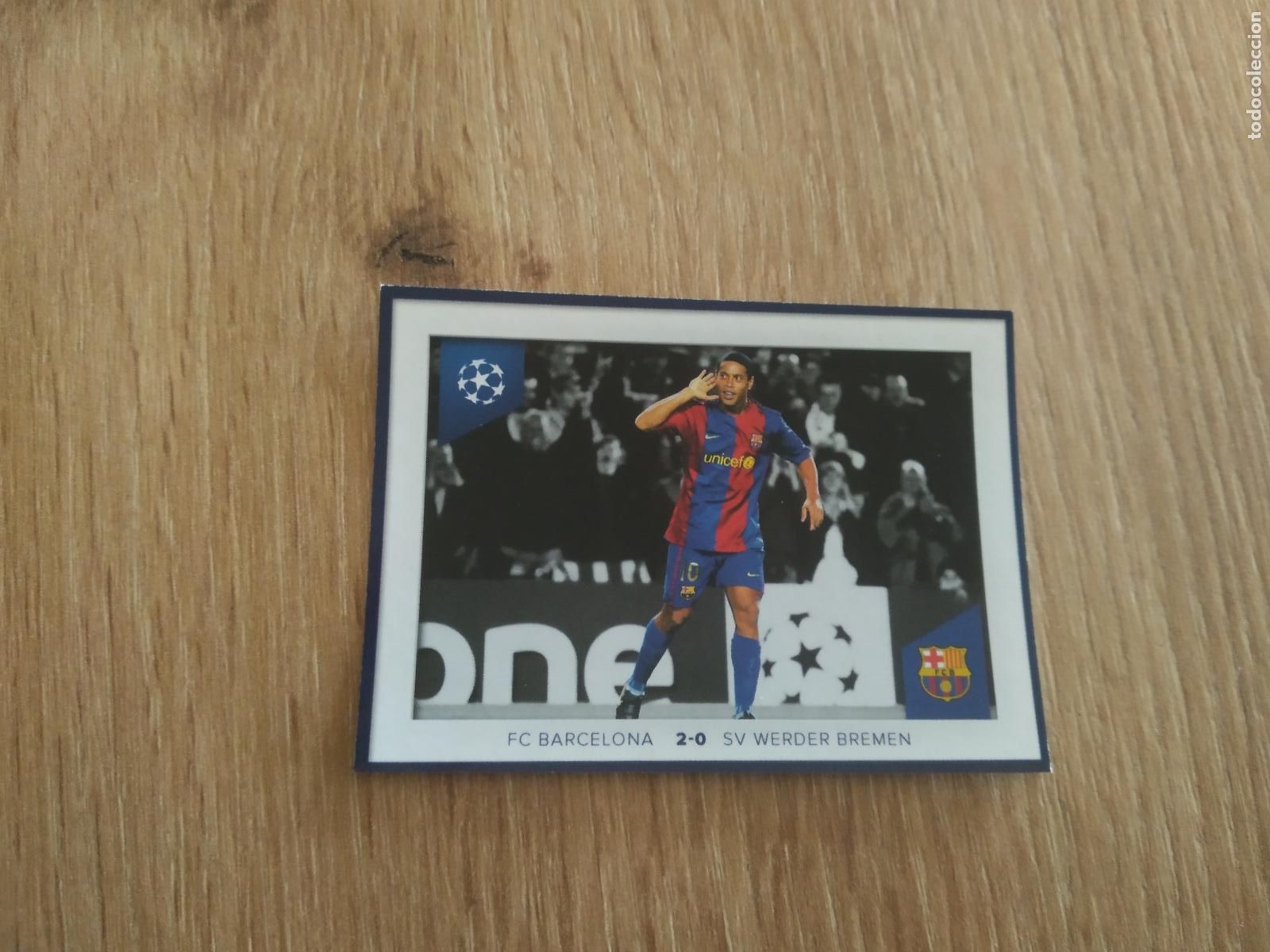 Coleccionismo: 702 RONALDINHO BARCELONA WERDER BREMEN CROMO FUTBOL UEFA CHAMPIONS LEAGUE 23-24 TOPPS 2023-2024