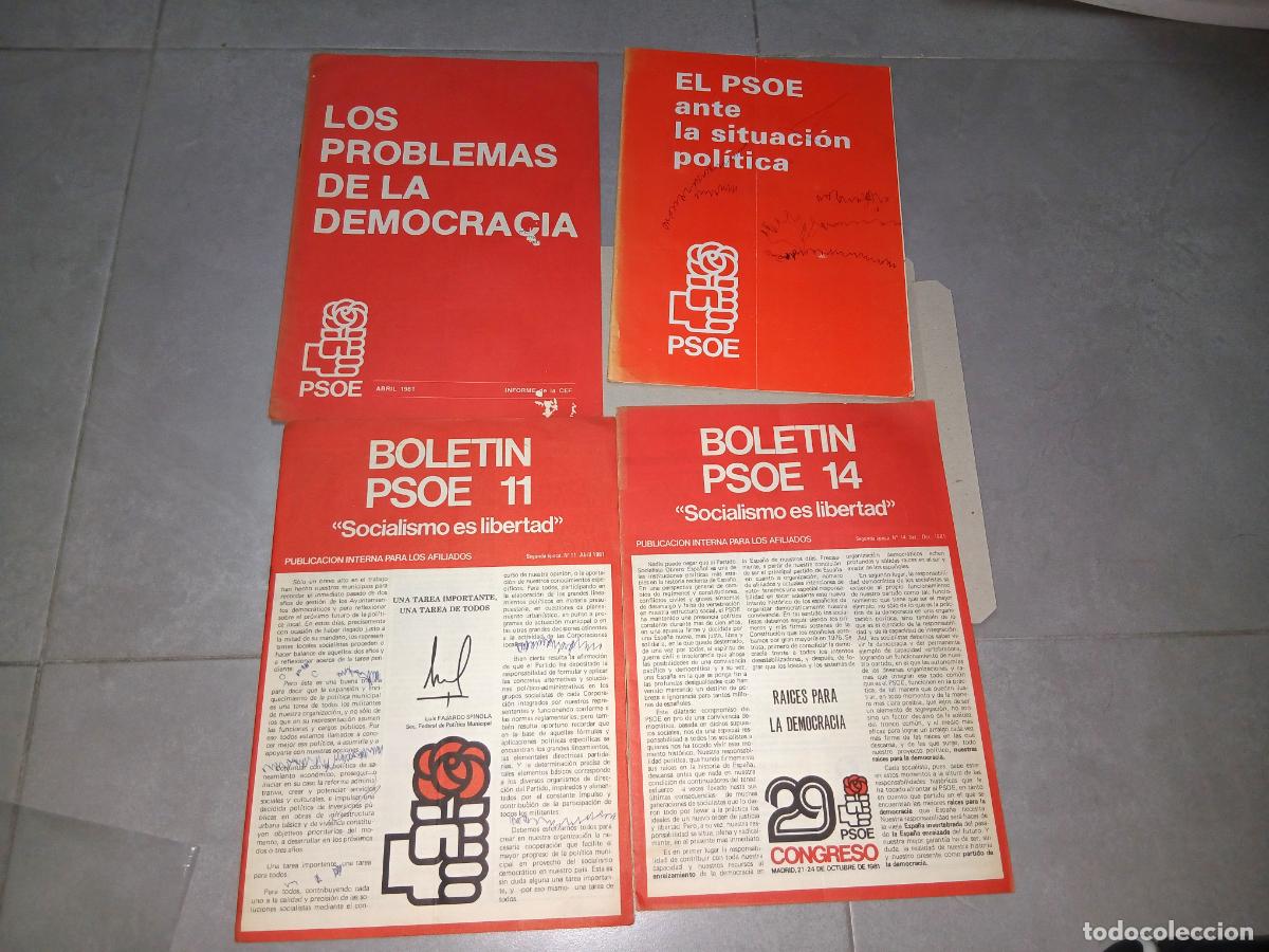 Coleccionismo: Programa pol&iacute;tico. PSOE, boletines oficiales a&ntilde;o 1981 - Foto 2
